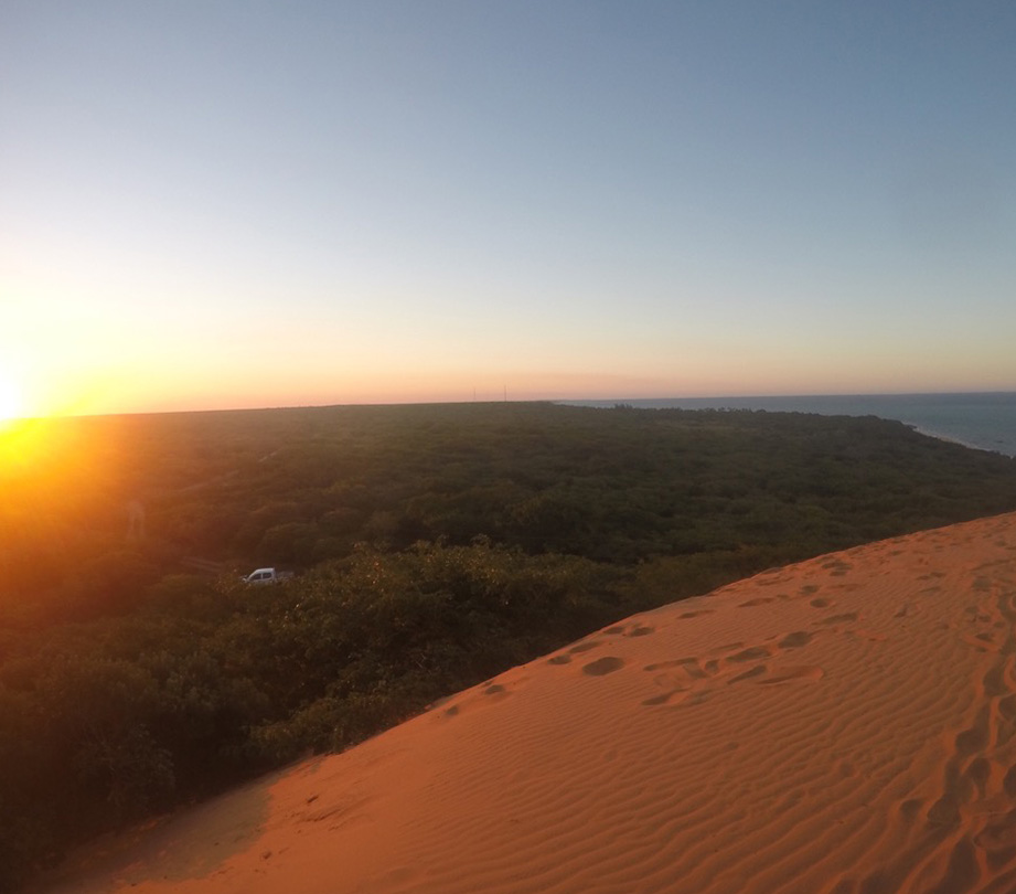 Rote Dünen Vilanculos kululeku Freiwilligenarbeit Afrika