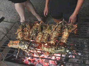 kululeku_volunteering_Africa_Mozambique_house_dinner_lobster